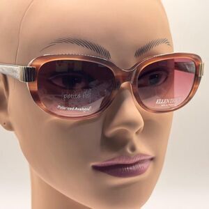 NOS Vintage Y2K Designer Sunglasses | Ellen Tracy | Pink Tortoise Plastic 2000s